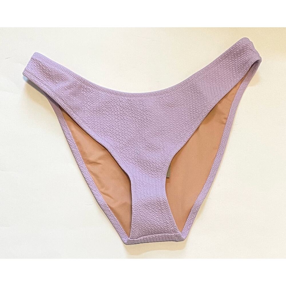 J. Crew High Leg Bikini Swim Bottom Purple Size Large NEW